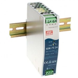 ZASILACZ SDR 24V / 48V 75W na szynę DIN